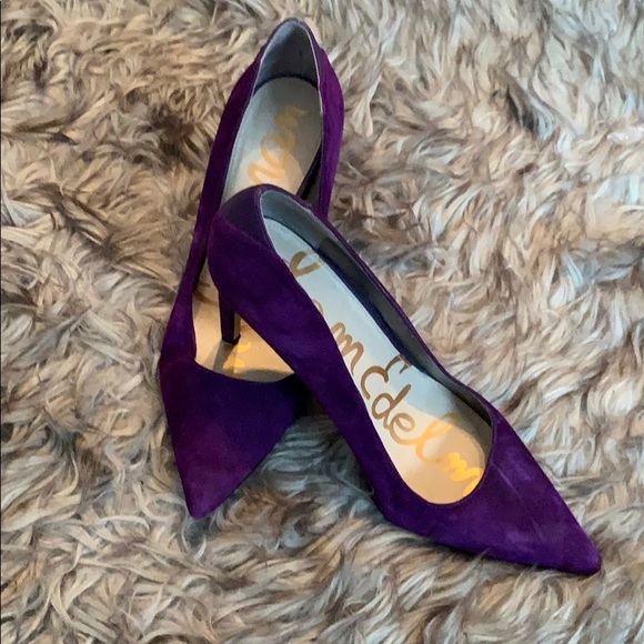 Sam Edelman Shoes - Purple Suede Sam Edelman Pumps